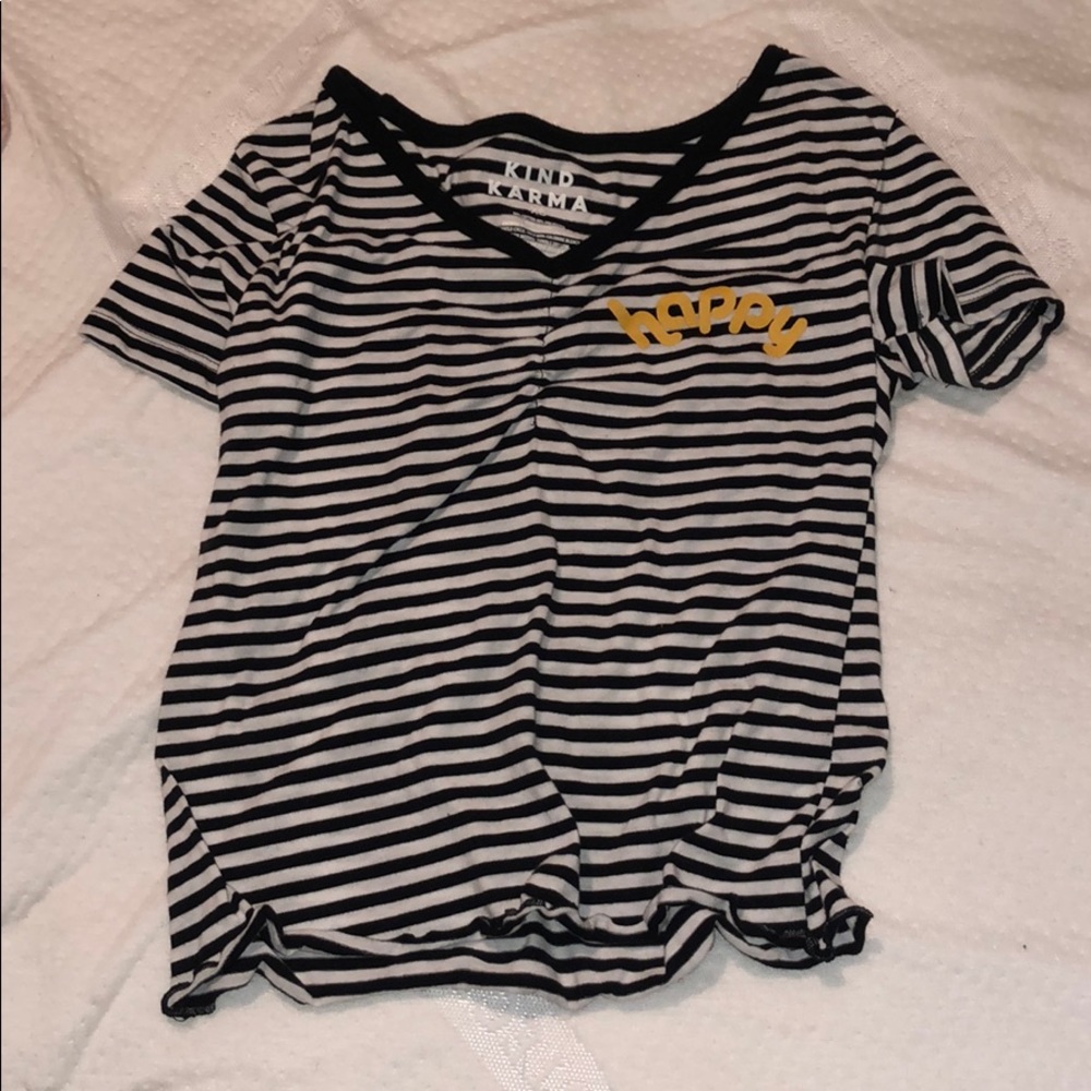 Cropped shirt.